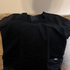 Figs Women's Casma Black Scrub Top